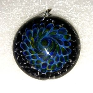 Handblown Millefiore Glass Pendant One-of-a-Kind Design